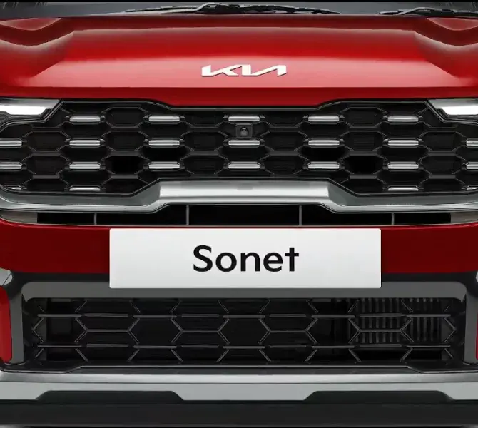 Kia Sonet signature tiger nose grille